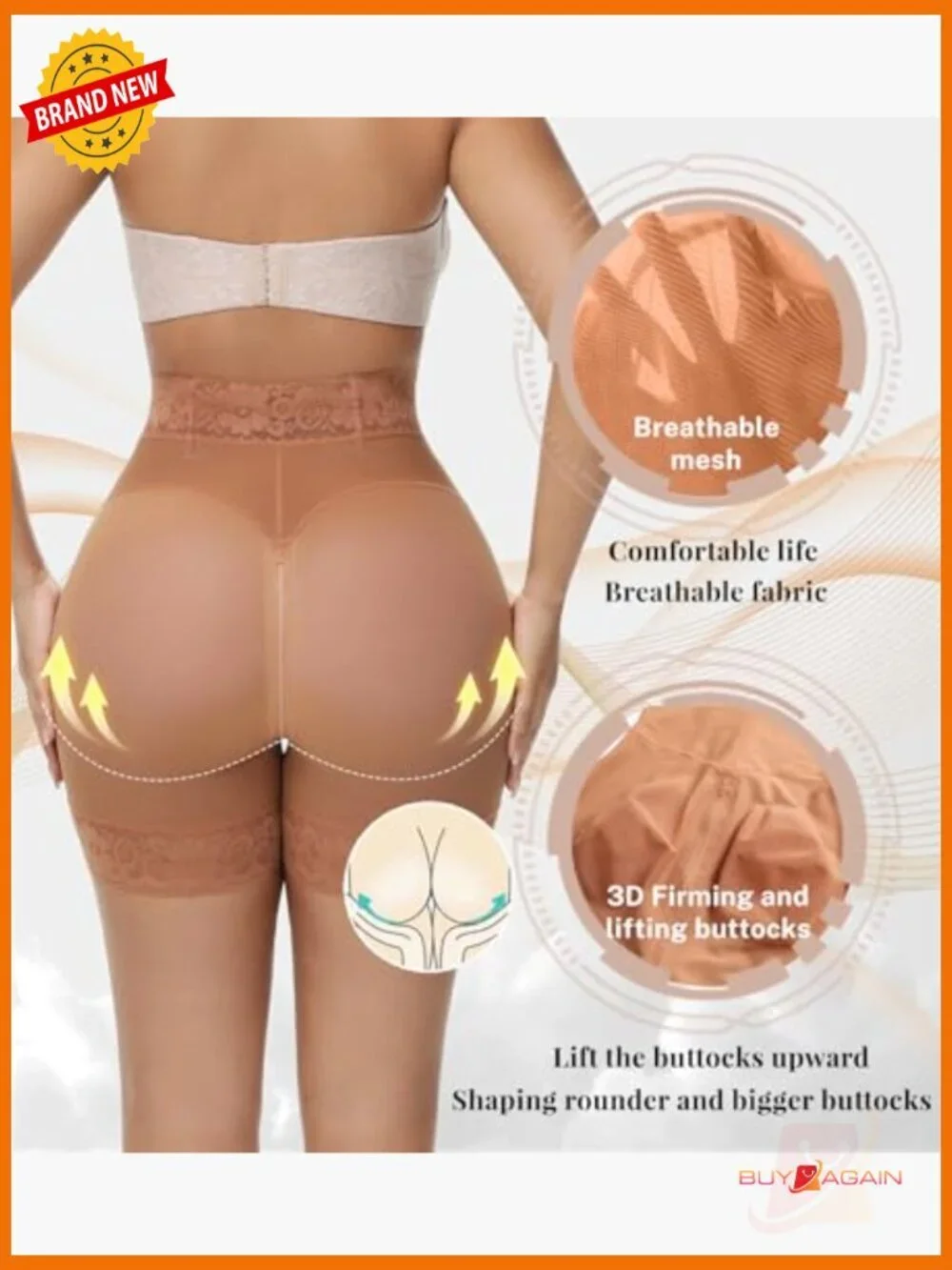 Butt Lifting Shapewear Shorts Tummy Control Waist Slimmer Body Shaper Panties